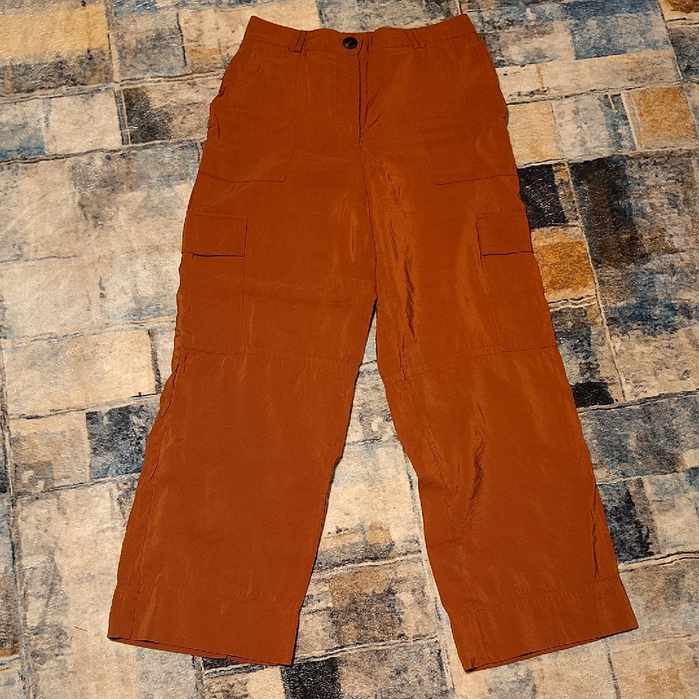 Women's  Cargo Pants in Rust Orange
